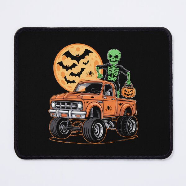 Item preview, Halloween Skeleton Riding Monster Truck designed and sold by savrmiller.