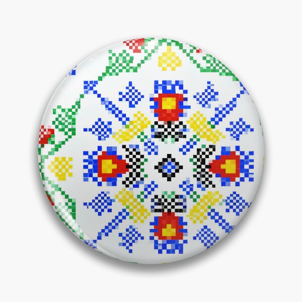 Item preview, Colorful Romanian Folk Embroidery Pattern – Vibrant Transylvanian and Maramureș Cross-Stitch Design designed and sold by Maximilianos.