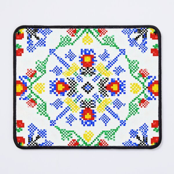 Item preview, Colorful Romanian Folk Embroidery Pattern – Vibrant Transylvanian and Maramureș Cross-Stitch Design designed and sold by Maximilianos.