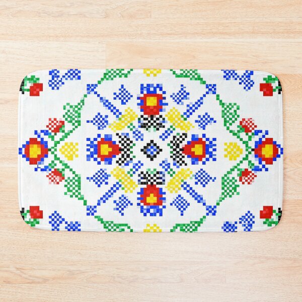 Item preview, Colorful Romanian Folk Embroidery Pattern – Vibrant Transylvanian and Maramureș Cross-Stitch Design designed and sold by Maximilianos.
