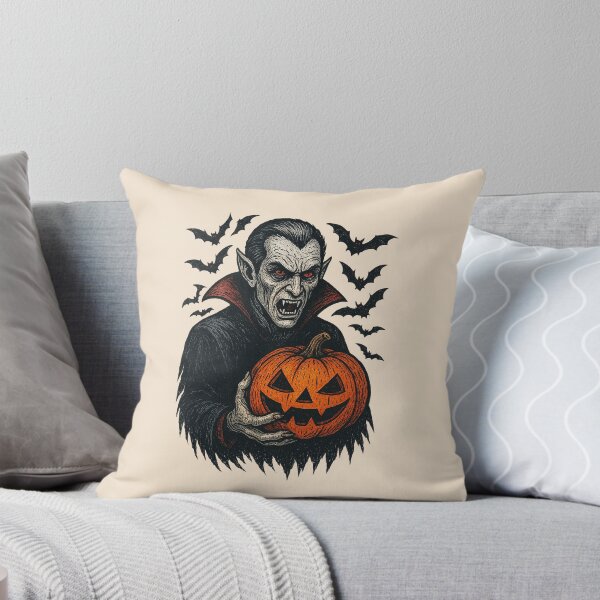 Item preview, Scary Vampire Holding a Pumpkin  designed and sold by Juana-.