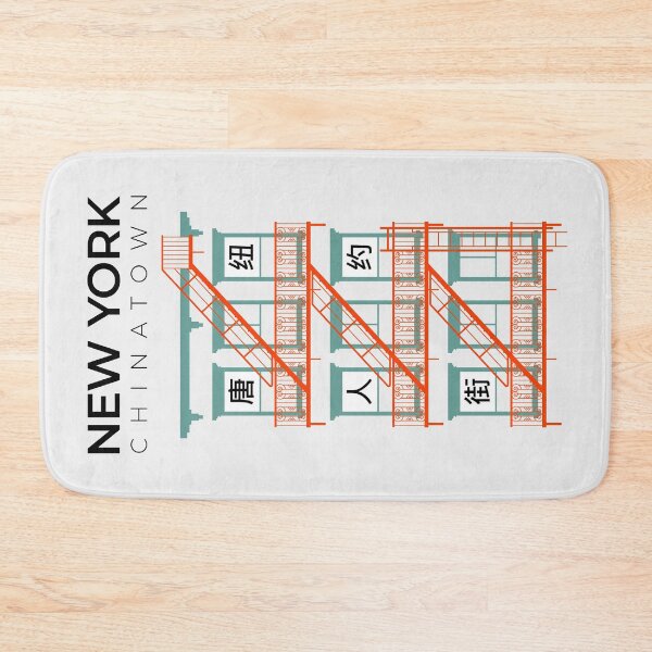 Item preview, New York Chinatown Fire Escape (Minimalist) designed and sold by Rapaz Designs.