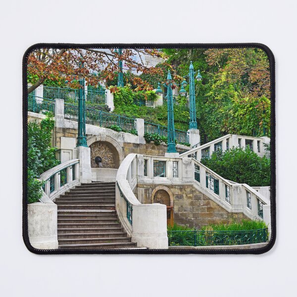 Item preview, Strudlhofstiege Vienna, architecture of historical outdoor staircase, autumn season designed and sold by goceris.