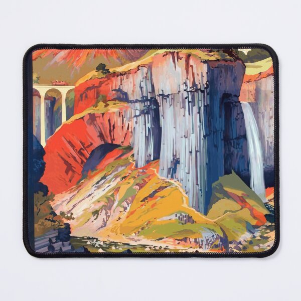 Item preview, Vintage Art Deco Travel Poster | Vivarais by PLM Railway | France Scenic Landscape | Signed by Julien Lacaze designed and sold by artofuniverse.