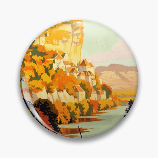Item preview, Vintage Travel Poster | Chemin de Fer d'Orléans 1923 | Beynac | Dordogne River | Constant Duval | French Railway Art designed and sold by artofuniverse.