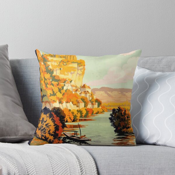 Item preview, Vintage Travel Poster | Chemin de Fer d'Orléans 1923 | Beynac | Dordogne River | Constant Duval | French Railway Art designed and sold by artofuniverse.