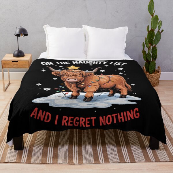 Item preview, On The Naughty List And Reget Nothing Christmas Cow designed and sold by aidenpier.