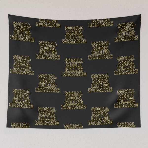 Item preview, Social Media Killed Romance Quote T-Shirt and Sticker designed and sold by DiverseDazzle.