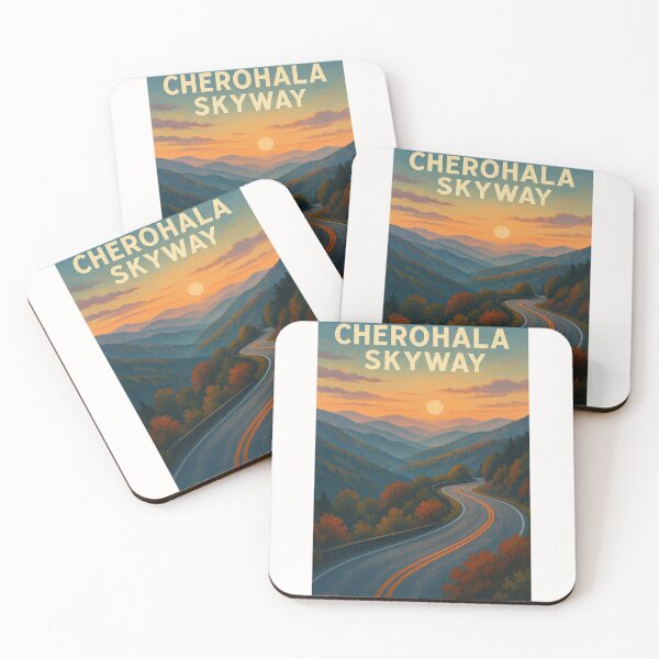 Item preview, Sunset over Cherohala Skyway in the Smoky Mountains designed and sold by Places On Earth.