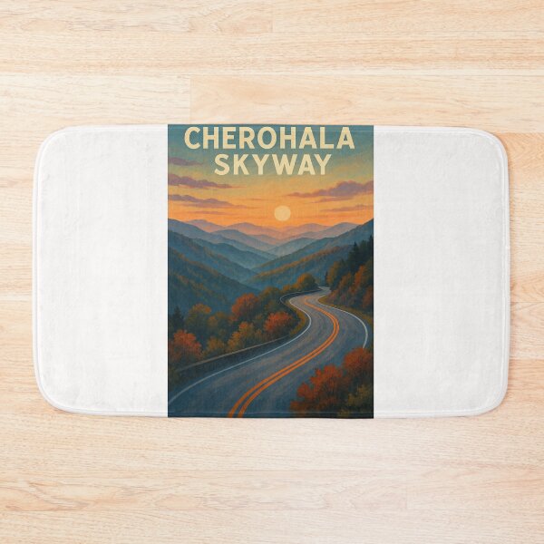 Item preview, Sunset over Cherohala Skyway in the Smoky Mountains designed and sold by Places On Earth.