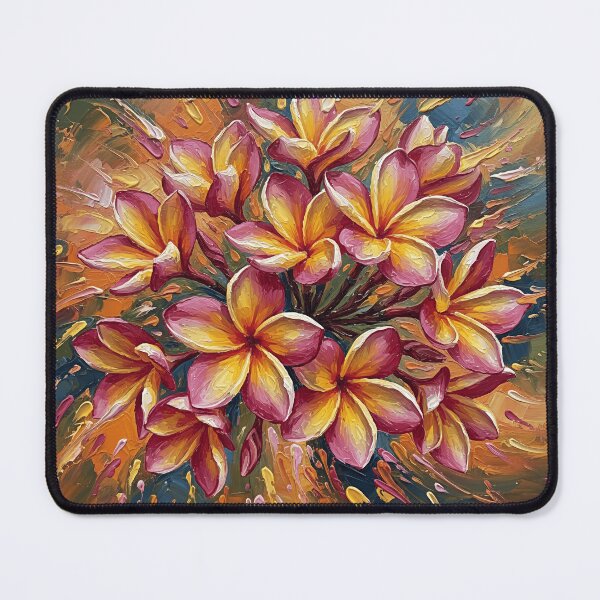 Item preview, Vibrant Sunset Harmony Abstract Bloom White Hawaiian Flower designed and sold by Star3NowForMe.