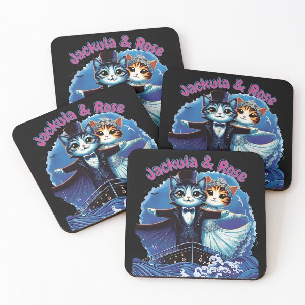Item preview, Jackula and Rose Vampire Cat Halloween designed and sold by HappyHavenStu.