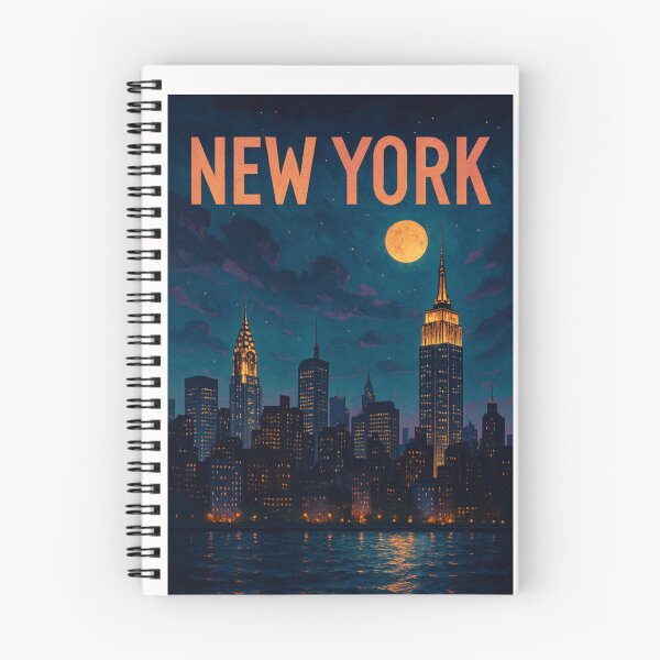 Item preview, New York City Skyline at Night with Empire State and Chrysler Buildings designed and sold by Places On Earth.