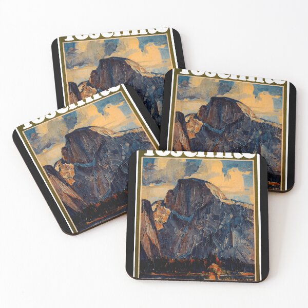 Item preview, Vintage Yosemite Travel Poster | Southern Pacific Lines Art | Half Dome Painting | Bold Brushstrokes & Expressive Colors designed and sold by artofuniverse.