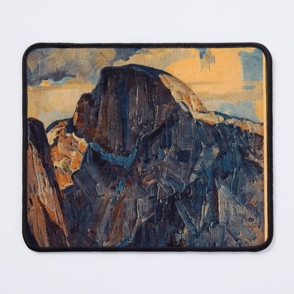 Item preview, Vintage Yosemite Travel Poster | Southern Pacific Lines Art | Half Dome Painting | Bold Brushstrokes & Expressive Colors designed and sold by artofuniverse.