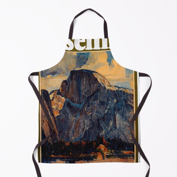 Item preview, Vintage Yosemite Travel Poster | Southern Pacific Lines Art | Half Dome Painting | Bold Brushstrokes & Expressive Colors designed and sold by artofuniverse.