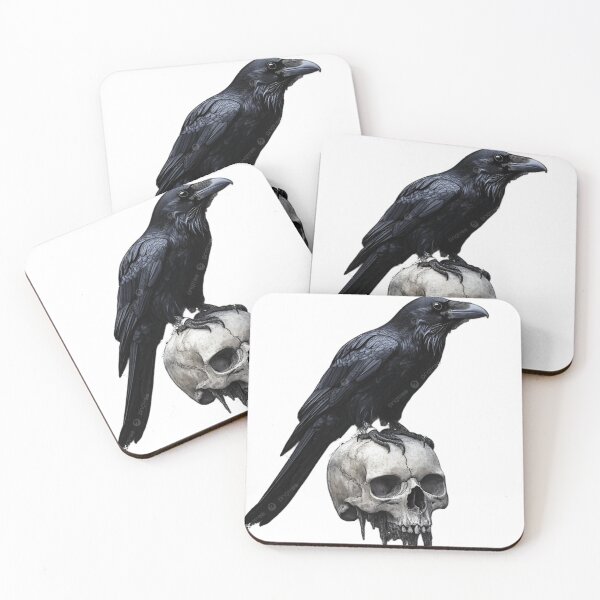 Item preview, Raven on Skull Gothic Art designed and sold by westtricks.