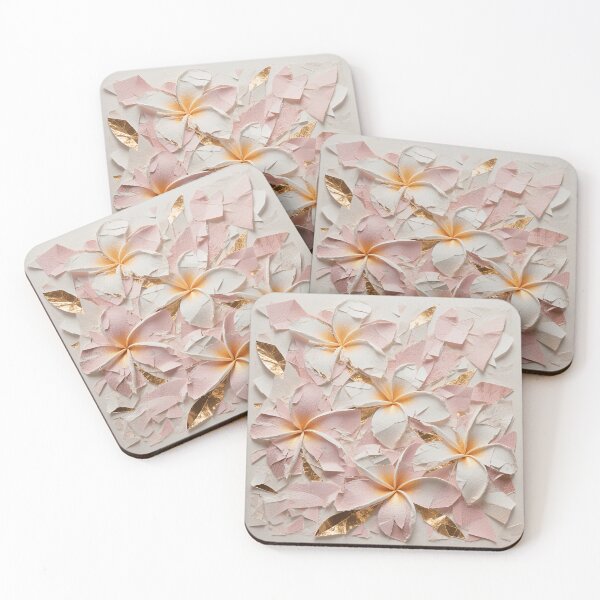 Item preview, Warm Abstract Garden Radiance White Hawaiian Flower designed and sold by Star3NowForMe.