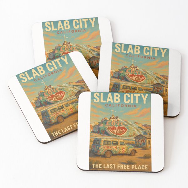 Item preview, Slab City California – Salvation Mountain and Colorful Van Scene designed and sold by Places On Earth.