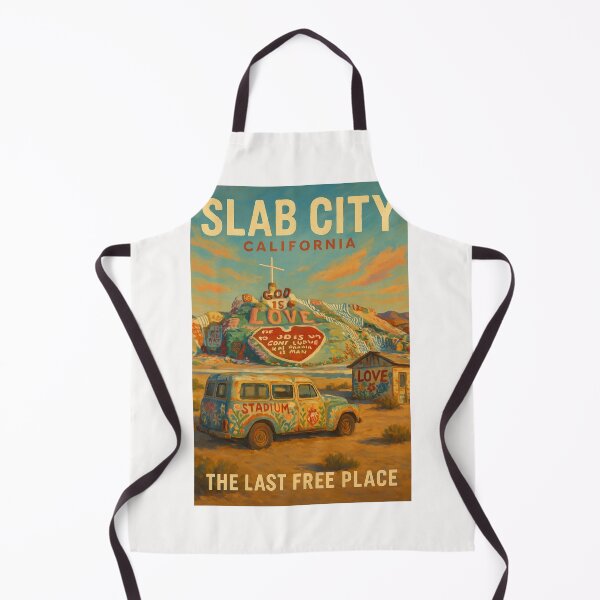 Item preview, Slab City California – Salvation Mountain and Colorful Van Scene designed and sold by Places On Earth.