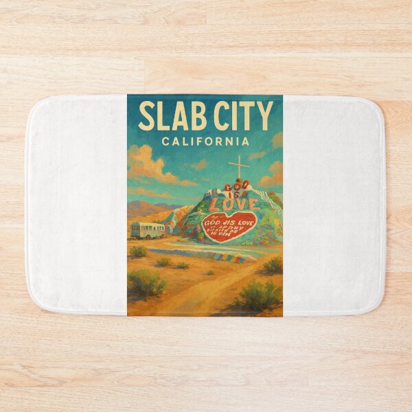Item preview, Salvation Mountain and Bus in Slab City, California designed and sold by Places On Earth.