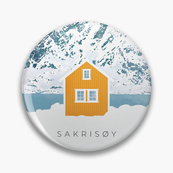 Item preview, Sakrisøy. Yellow Cabin. Lofoten Islands (Minimalist) designed and sold by Rapaz Designs.