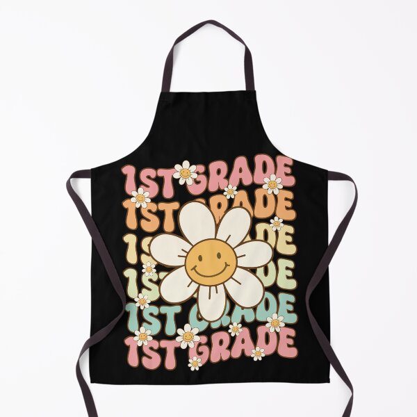 Item preview, 1st Grade Retro Smiley Flower designed and sold by CreativeNewDesigns.