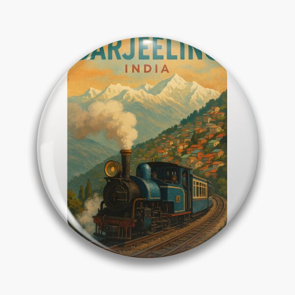 Item preview, Darjeeling Himalayan Railway with Toy Train and Mountain View – India designed and sold by Places On Earth.