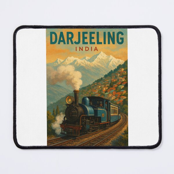 Item preview, Darjeeling Himalayan Railway with Toy Train and Mountain View – India designed and sold by Places On Earth.