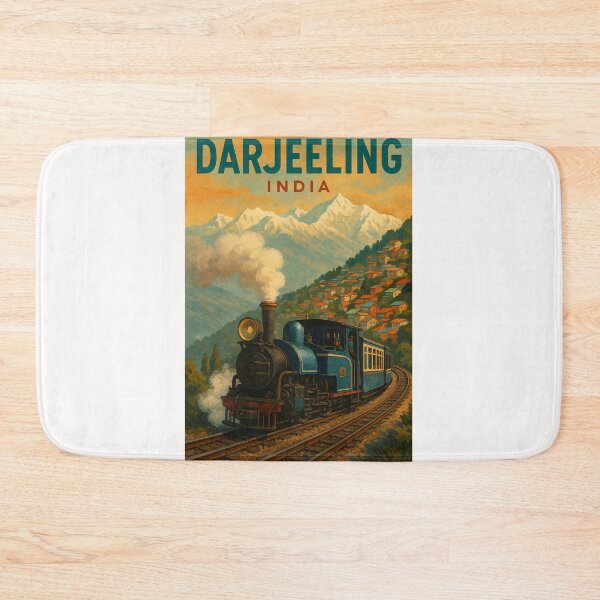 Item preview, Darjeeling Himalayan Railway with Toy Train and Mountain View – India designed and sold by Places On Earth.