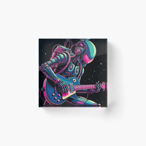 Item preview, Futuristik alien playing guitar  designed and sold by Dogandesighn.