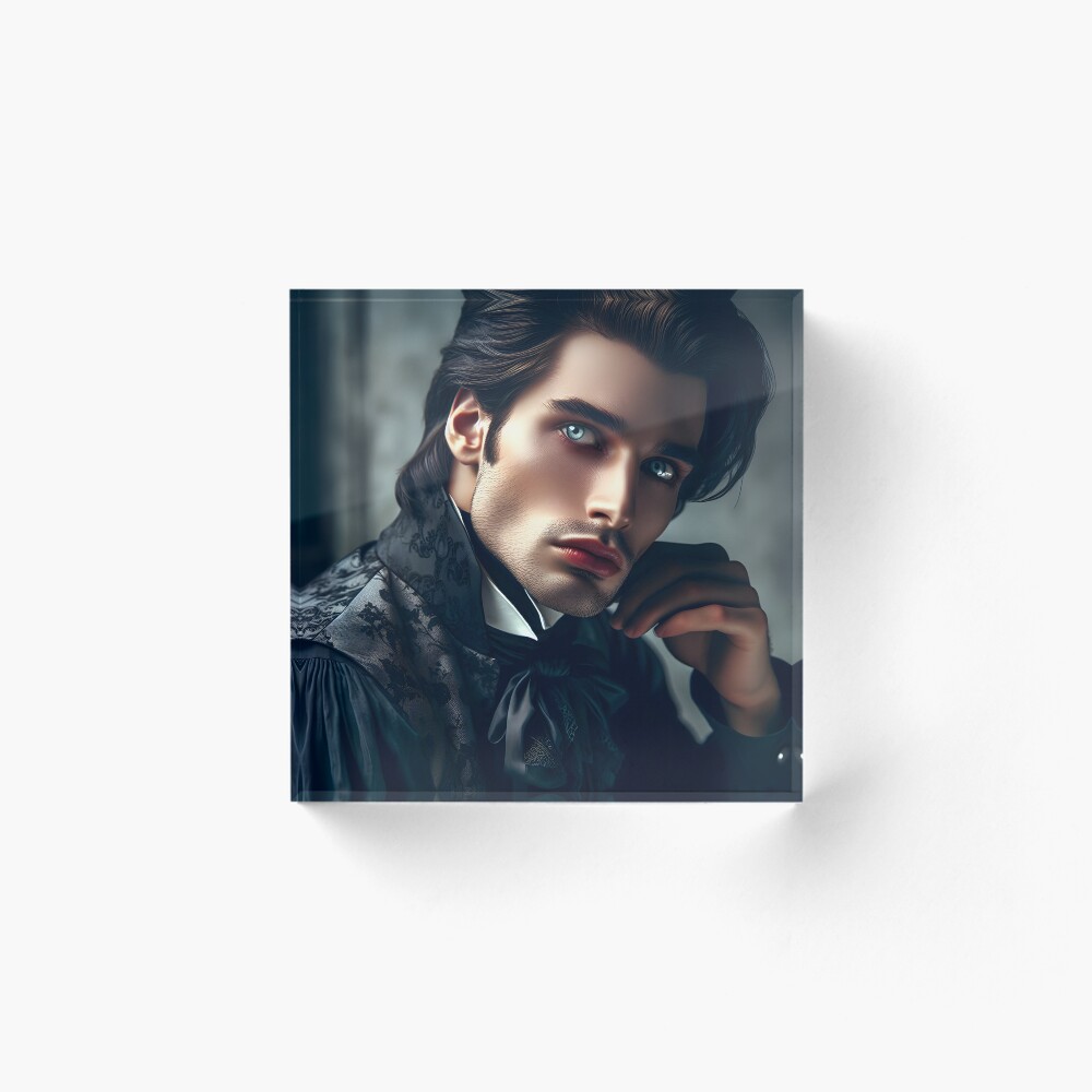 Vista previa del artículo con la obra «Bloque acrílico», diseñado y vendido por Buttonquill.