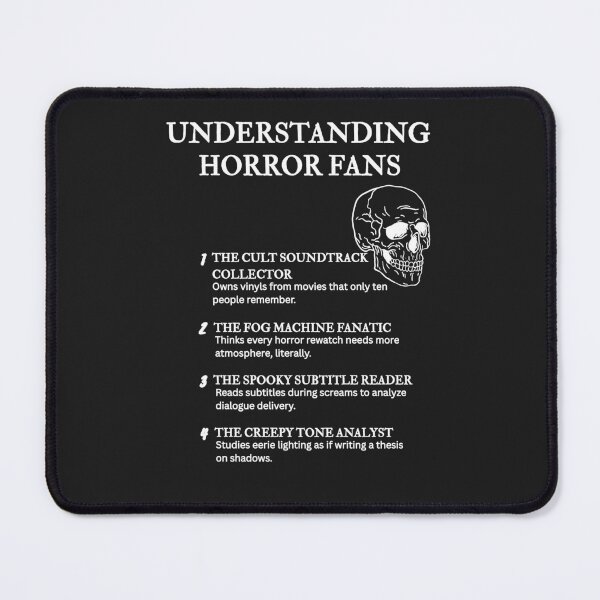 Item preview, Understanding Horror Fans – For Fans of Classic Frights – Black designed and sold by PsyFlow35.
