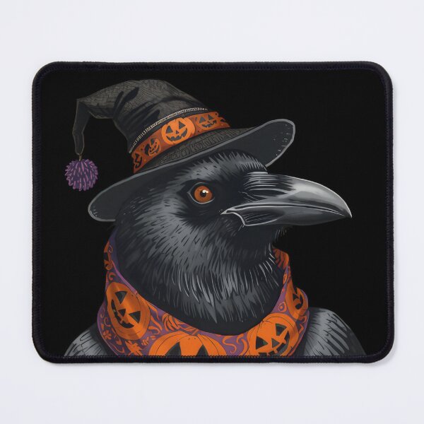Item preview, halloween vibes spooky raven with a hat designed and sold by vespira-motion.