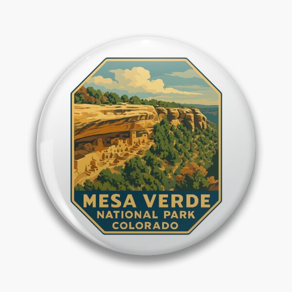 Item preview, Mesa Verde National Park Colorado Retro Sticker designed and sold by Ismeal Von.