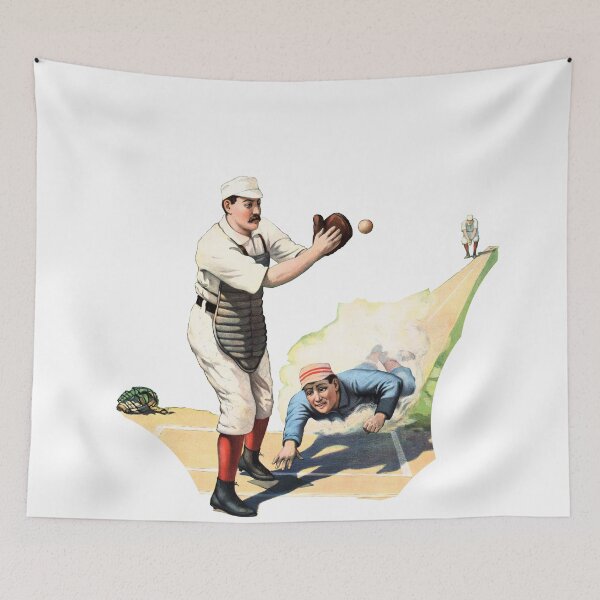 Item preview, 1897 - Baseball - Cincinnati - New York - The Strobridge Lithograph Co | Players Catcher - Batter / Runner - 3rd Baseman | No Background - W2411 designed and sold by WheelieGdArt.