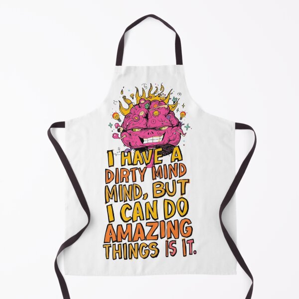 Item preview,  Dirty Mind Funny Brain Quote Design designed and sold by TheNyneShop.