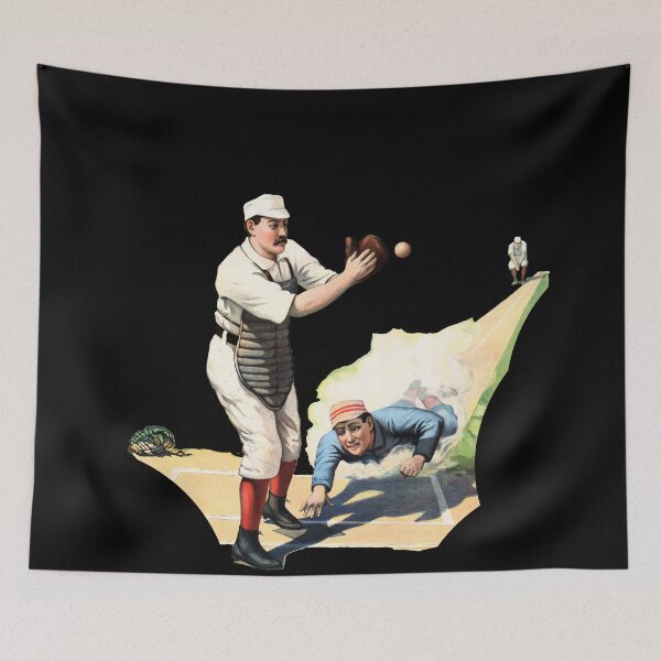Item preview, 1897 - Baseball - Cincinnati - New York - The Strobridge Lithograph Co | Players Catcher - Batter / Runner - 3rd Baseman | No Background - B2411 designed and sold by WheelieGdArt.