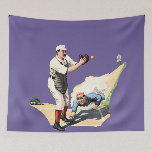 Item preview, 1897 - Baseball - Cincinnati - New York - The Strobridge Lithograph Co | Players Catcher - Batter / Runner - 3rd Baseman | No Background - PUR2411 designed and sold by WheelieGdArt.