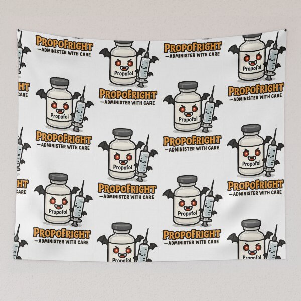 Item preview, Propofright — Administer with Care | Funny Veterinary Anesthesia Halloween Design designed and sold by Bettybee00.