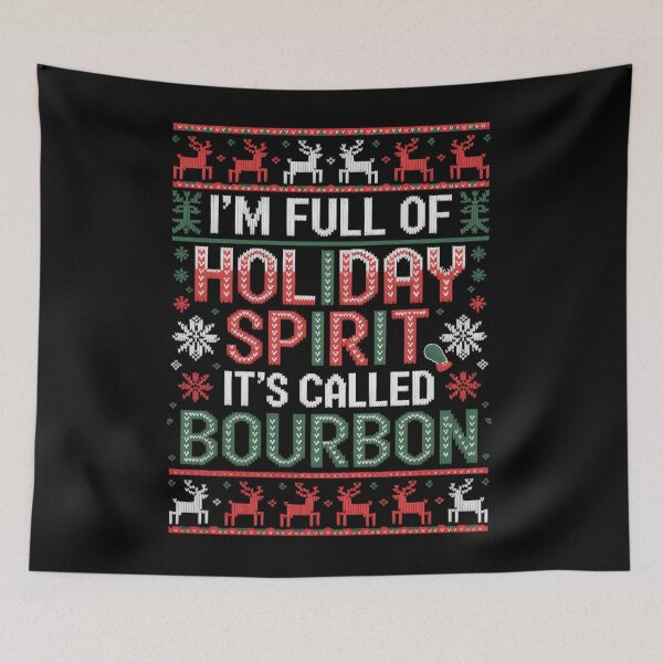Item preview, Christmas Drinking Funny Bourbon Holiday Party designed and sold by tearbytea.