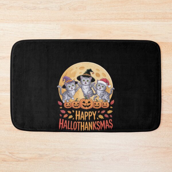 Aperçu de l'œuvre Joyeux Halloween, Thanksgiving, Noël, chats créée et vendue par vespira-motion.