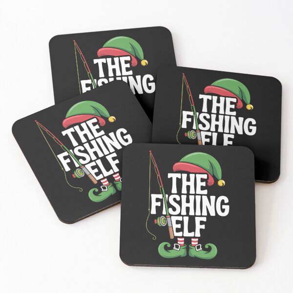 Item preview, Christmas Fishing Elf Xmas Family designed and sold by tearbytea.