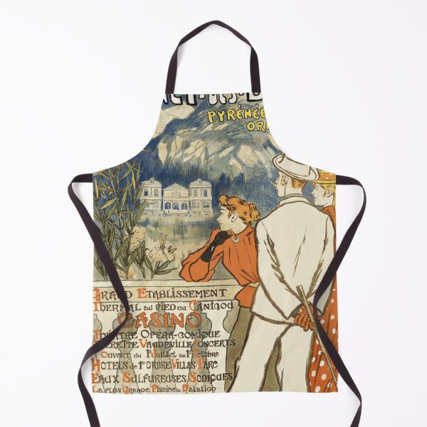 Item preview, Vintage Vernet-les-Bains Poster | Art Nouveau Spa Town Decor | Elegant Early 20th Century Art & Scenic French Travel Print designed and sold by artofuniverse.