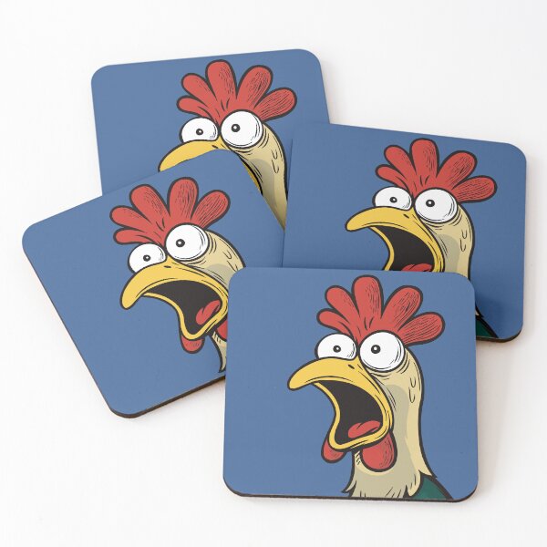 Item preview, Shocked Rooster – Funny Cartoon Chicken Expression designed and sold by PolyakovaKris.