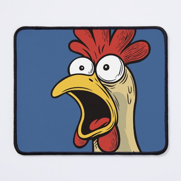 Item preview, Shocked Rooster – Funny Cartoon Chicken Expression designed and sold by PolyakovaKris.