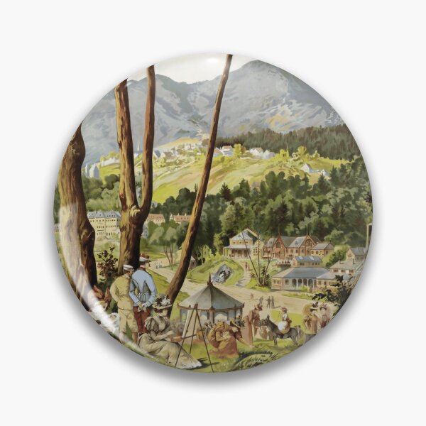 Item preview, Vintage Travel Poster | St Honore les Bains France | PLM Railway Art | Early 20th Century Spa Town & Leisure Scene designed and sold by artofuniverse.