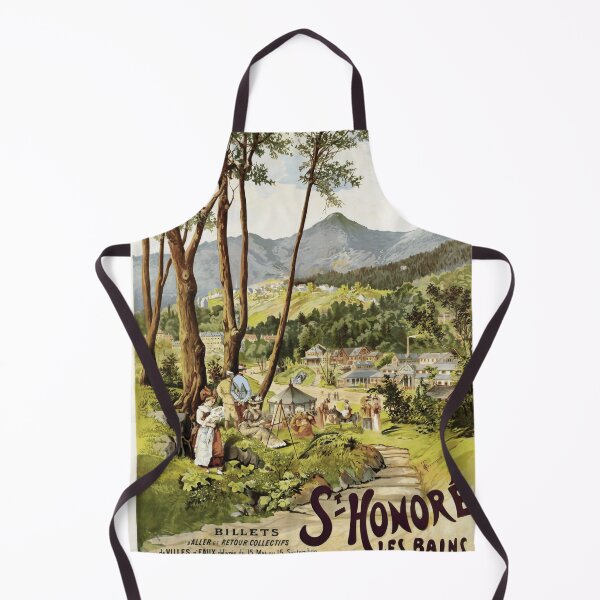 Item preview, Vintage Travel Poster | St Honore les Bains France | PLM Railway Art | Early 20th Century Spa Town & Leisure Scene designed and sold by artofuniverse.