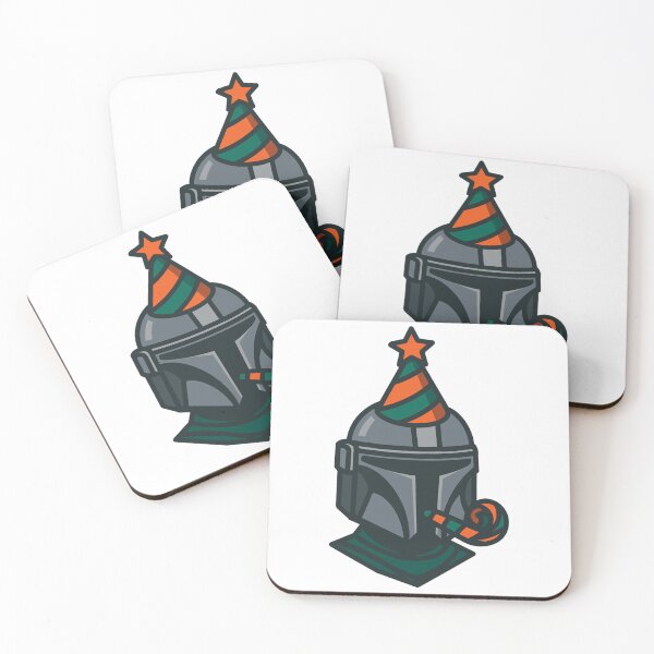 Item preview, Mando Helmet Birthday Party - Blue Orange designed and sold by retrofutured.