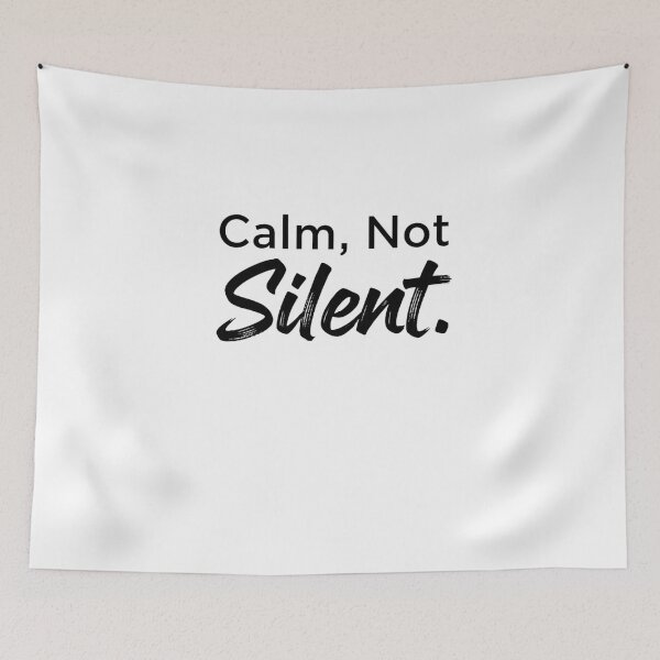 Item preview, Calm Not Silent — Minimal Streetwear Motivation Quote designed and sold by Happyfreedom.